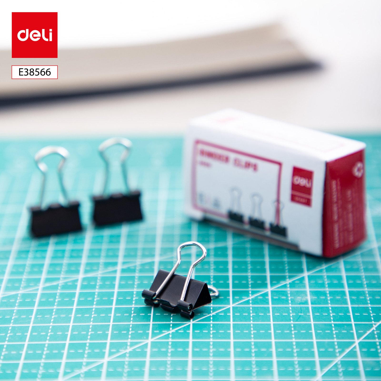 ديلي ملقط ورق - 15 مم - أسود - E38566