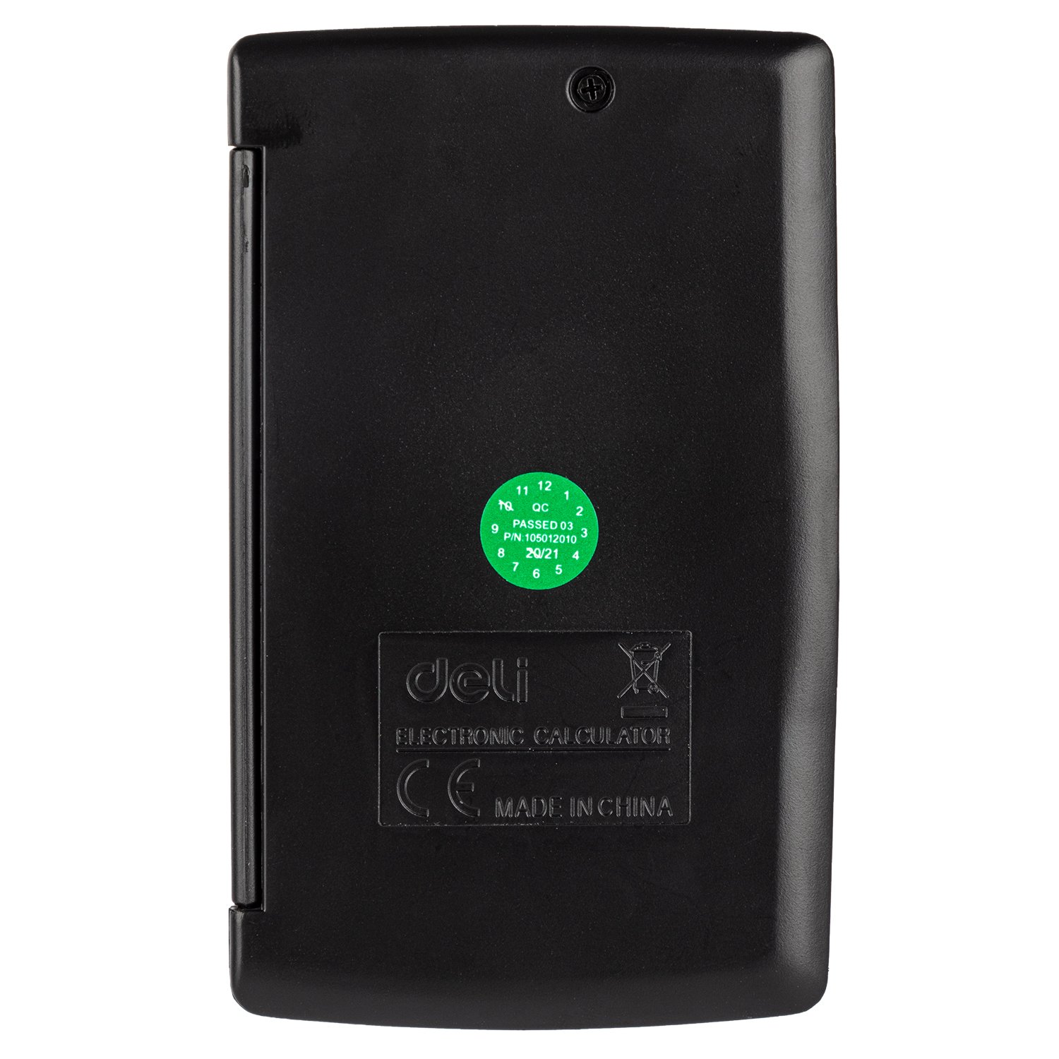 ديلي ألة حاسبة جيب بغطاء - مصدرين طاقة - 8 خانات - أسود E39219