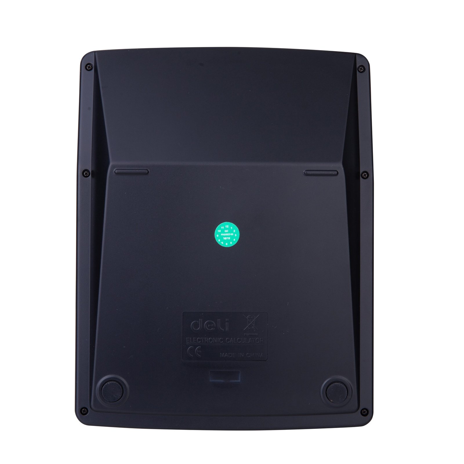 ديلي ألة حاسبة مكتبية - مصدرين طاقة - بدن بلاستيك - 3 أصفار - 16 خانة - أسود E39259