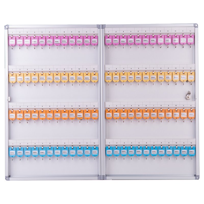 E50802 (4) ديلي خزانة مفاتيح 96 خانة - 398*63*630 مم - فضي - E50802