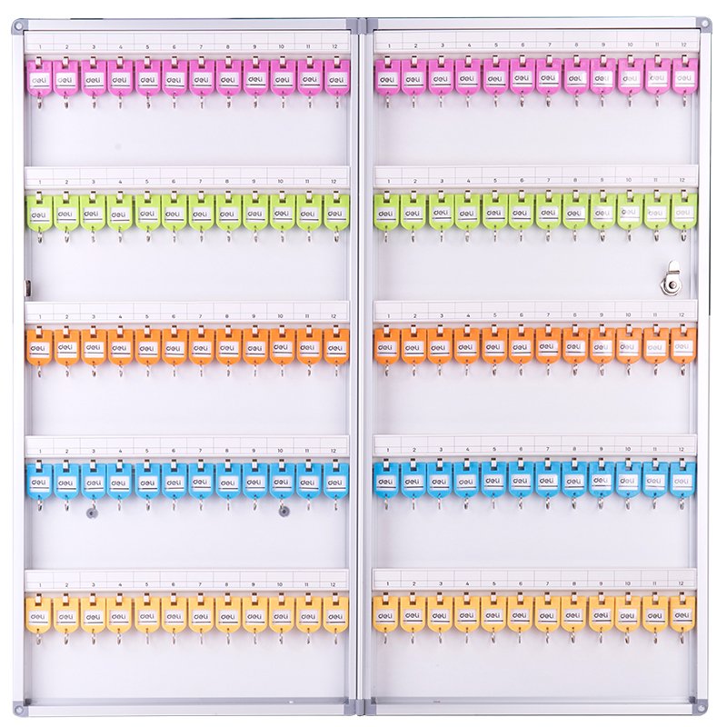 E50803 (4) ديلي خزانة مفاتيح 120 خانة - 398*63*782 مم - فضي - 50803