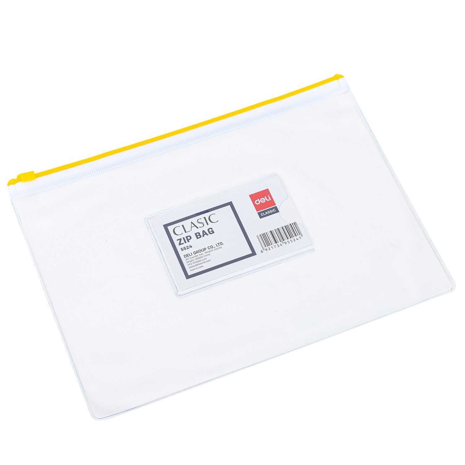 ديلي مصنف سحاب - قياس A5 - شفاف سحاب ملون E5524