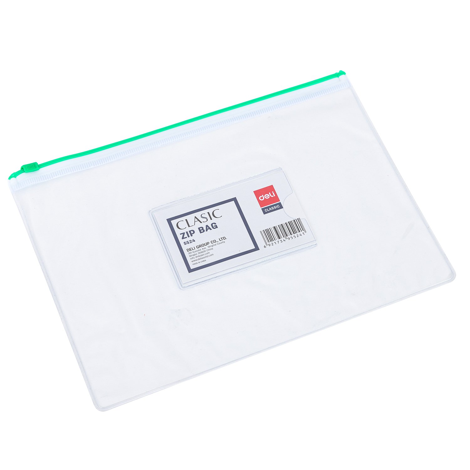 ديلي مصنف سحاب - قياس A5 - شفاف سحاب ملون E5524