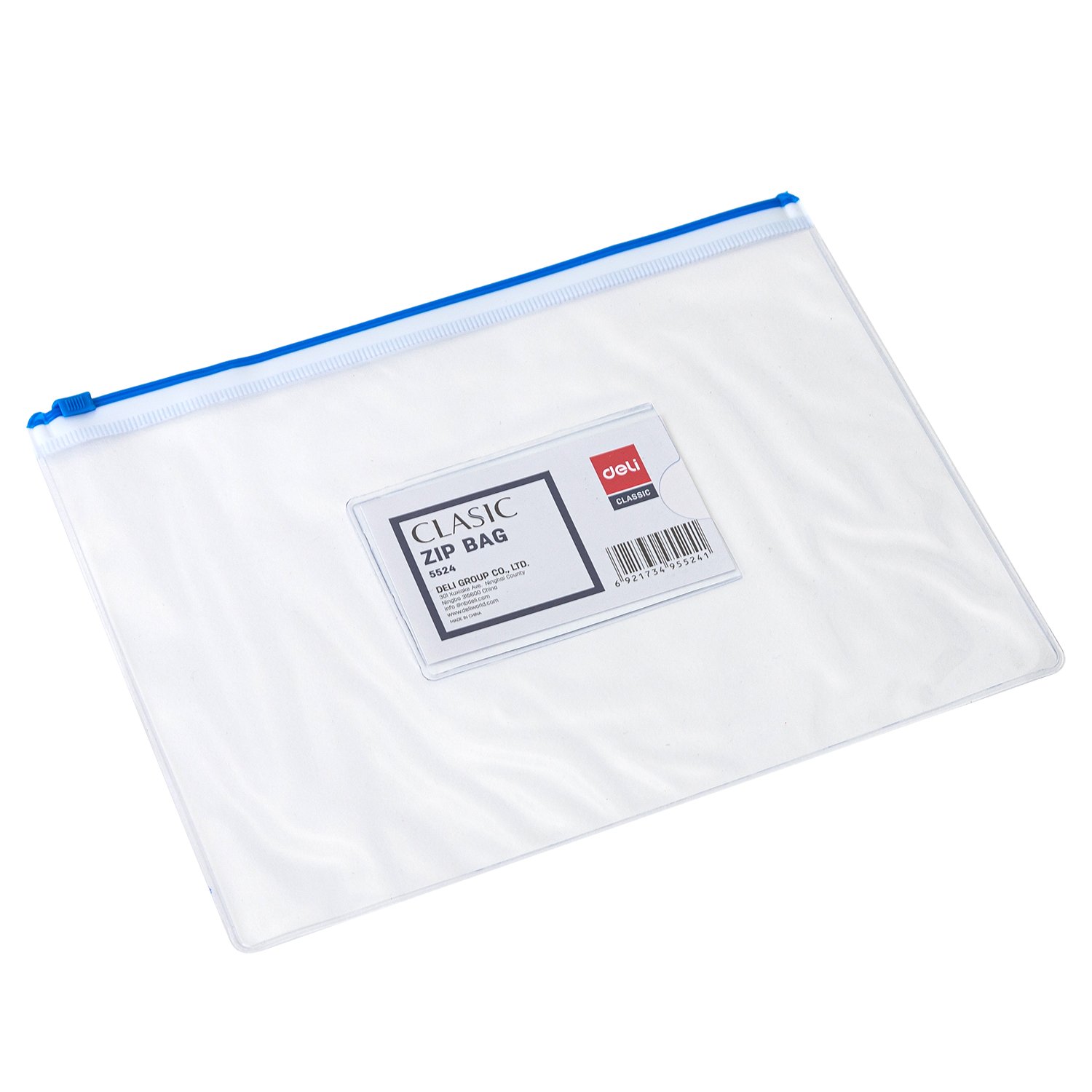 ديلي مصنف سحاب - قياس A5 - شفاف سحاب ملون E5524