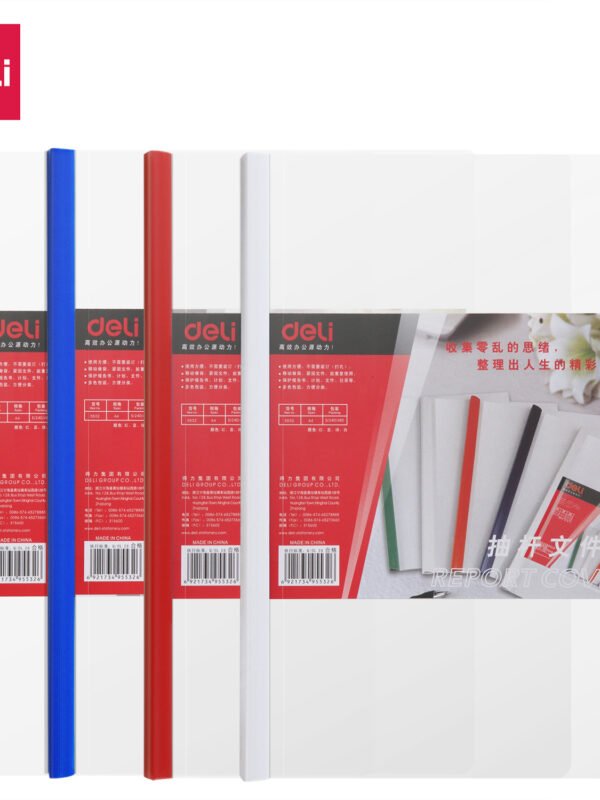 E5532 (5) ديلي مصنف عظمة - قياس A4 - غلاف شفاف - ألوان مختلفة E5532