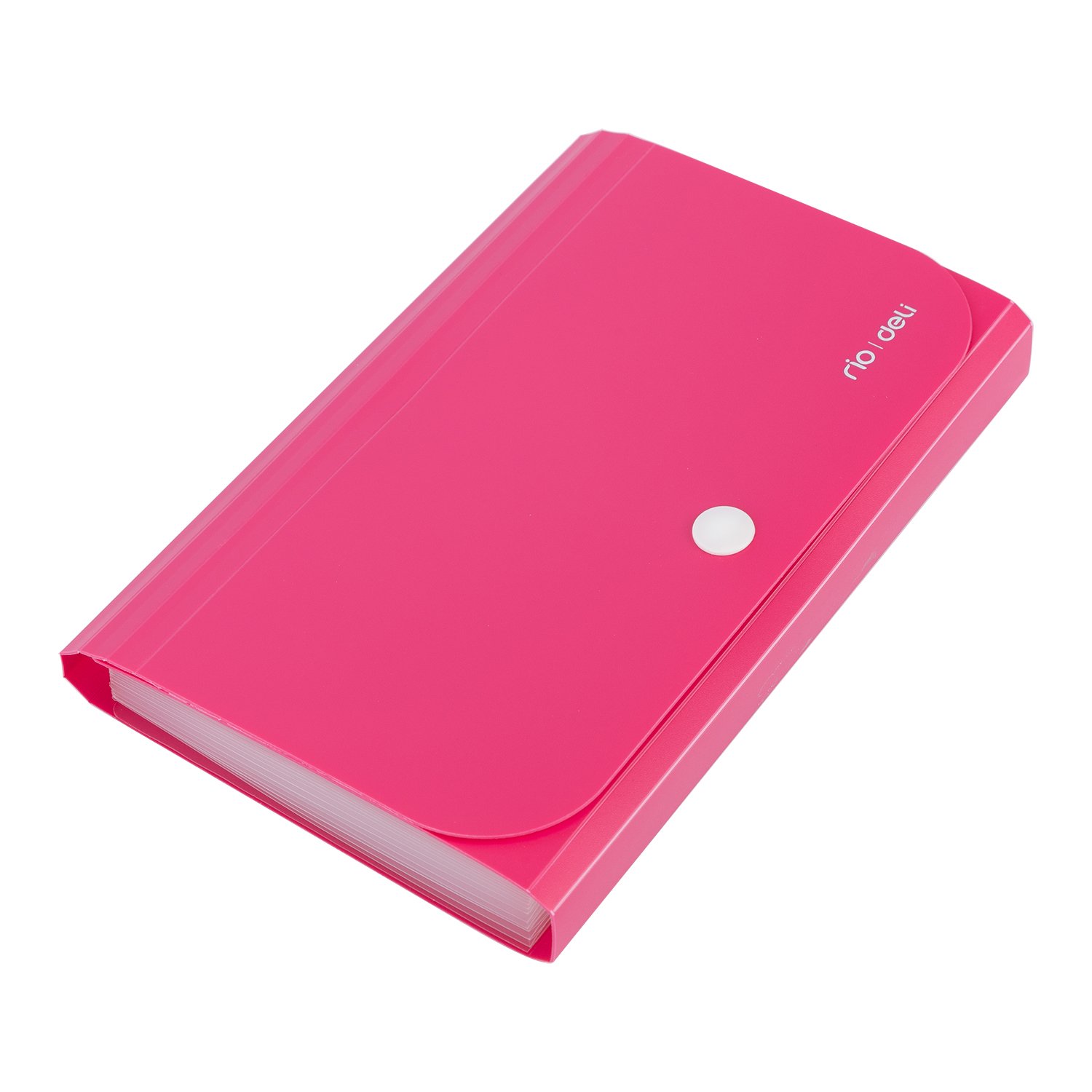 ديلي مصنف حقيبة 13 قسم - قياس A6 - إغلاق بكبسة - ألوان نيون (أزرق/ أحمر/ أخضر/ أصفر) E5561