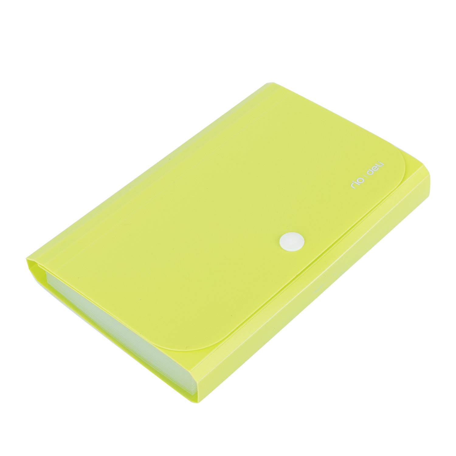 ديلي مصنف حقيبة 13 قسم - قياس A6 - إغلاق بكبسة - ألوان نيون (أزرق/ أحمر/ أخضر/ أصفر) E5561