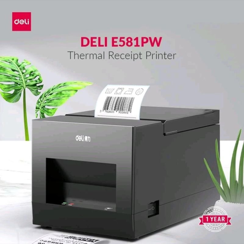 ديلي طابعة إيصالات - عرض 48 مم - سرعة طباعة 70 مم/ث - دقة 203 dpi - أسود E581PW