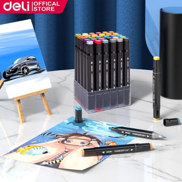 E70806-30 ديلي سكيتش ماركر - طرفين - مع حقيبة - مجموعة 30 قلم - E70806-30
