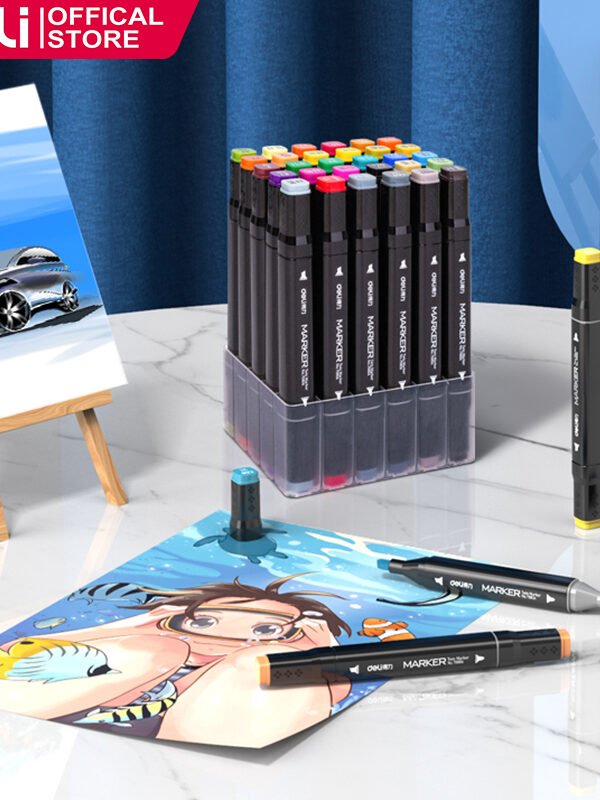 ديلي سكيتش ماركر - طرفين - مع حقيبة - مجموعة 30 قلم - E70806-30