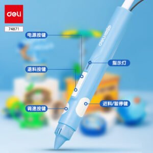 ديلي قلم طباعة ثلاثية الأبعاد - 190*100*67 مم - أزرق - E74871