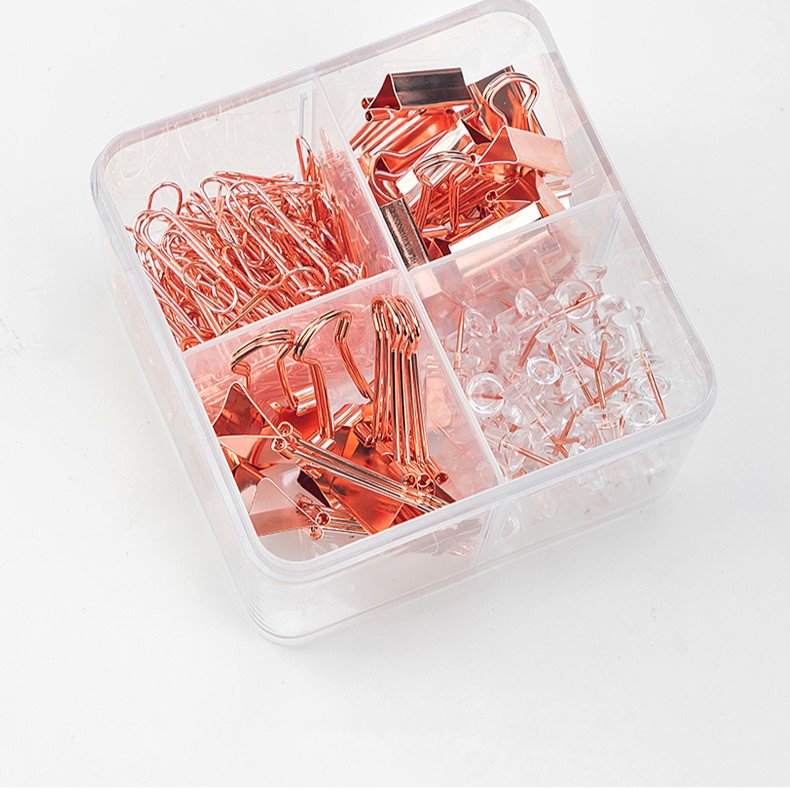 ديلي مجموعة تنظيم مكتب - مشبك، دبوس، ملقط - ذهبي - E78551