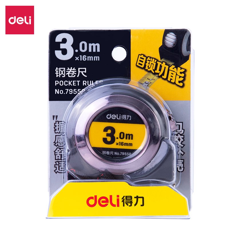 ديلي شريط قياس - 3 م - رمادي - E79550