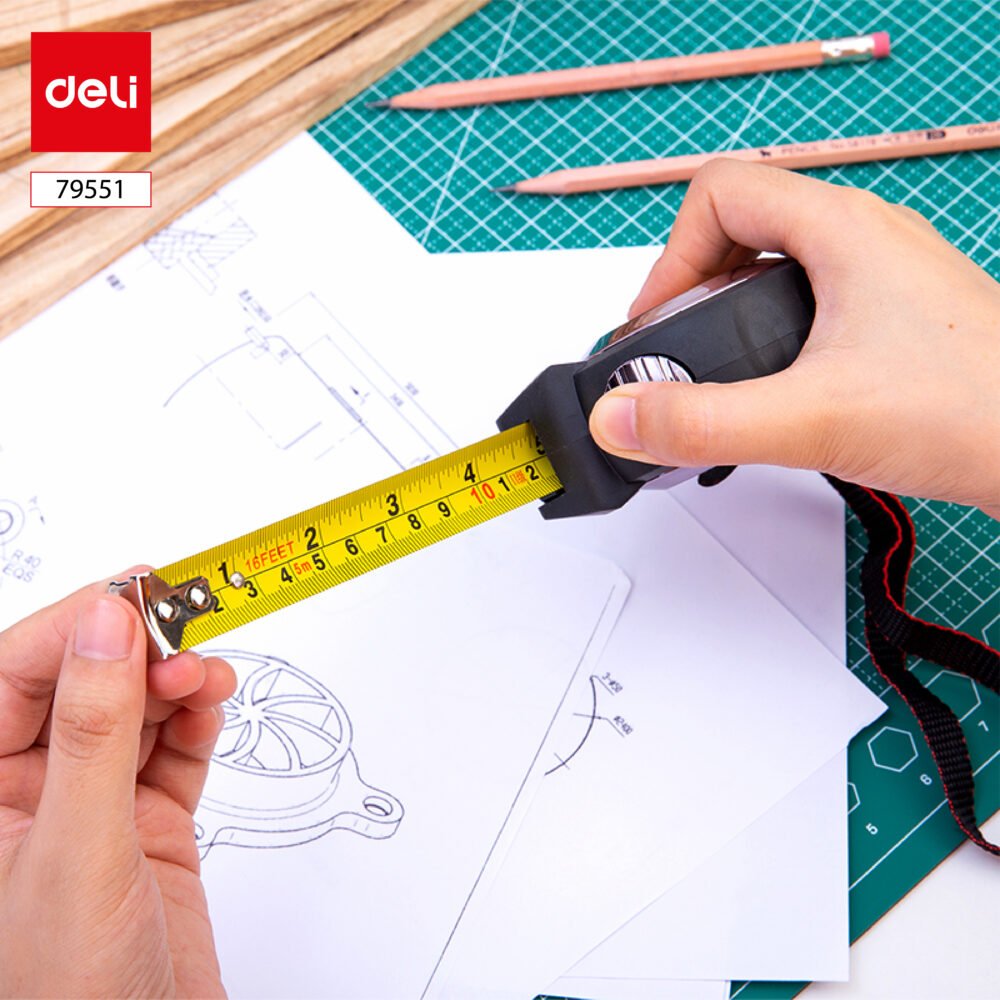 ديلي شريط قياس - 5 أمتار - رمادي - E79551