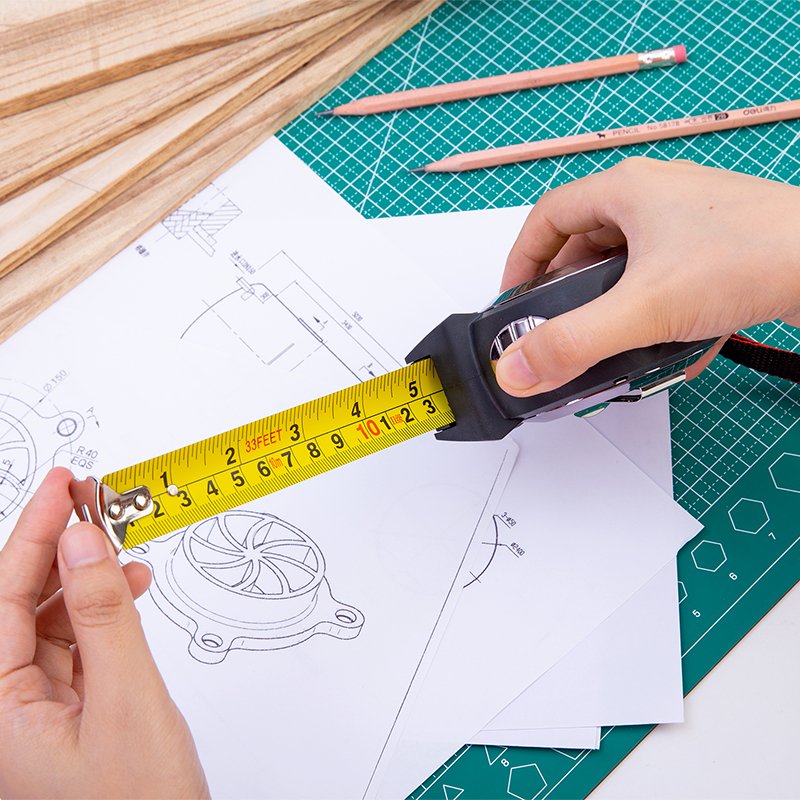 E79553 (3) ديلي شريط قياس - 10 أمتار - رمادي - E79553