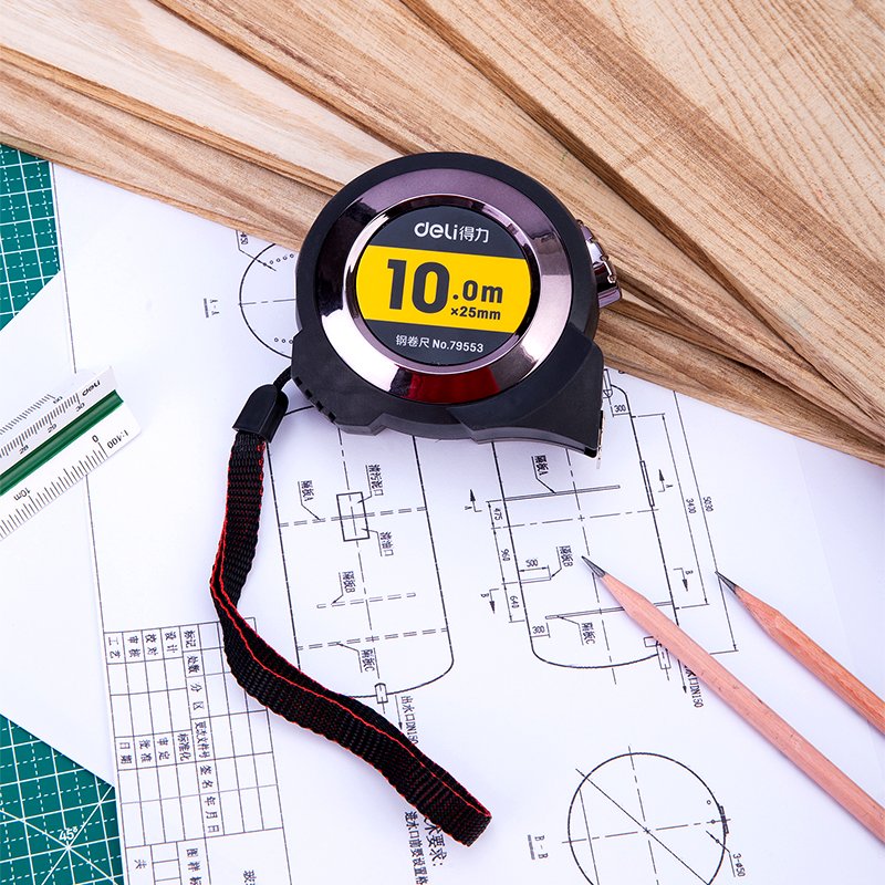 E79553 (4) ديلي شريط قياس - 10 أمتار - رمادي - E79553