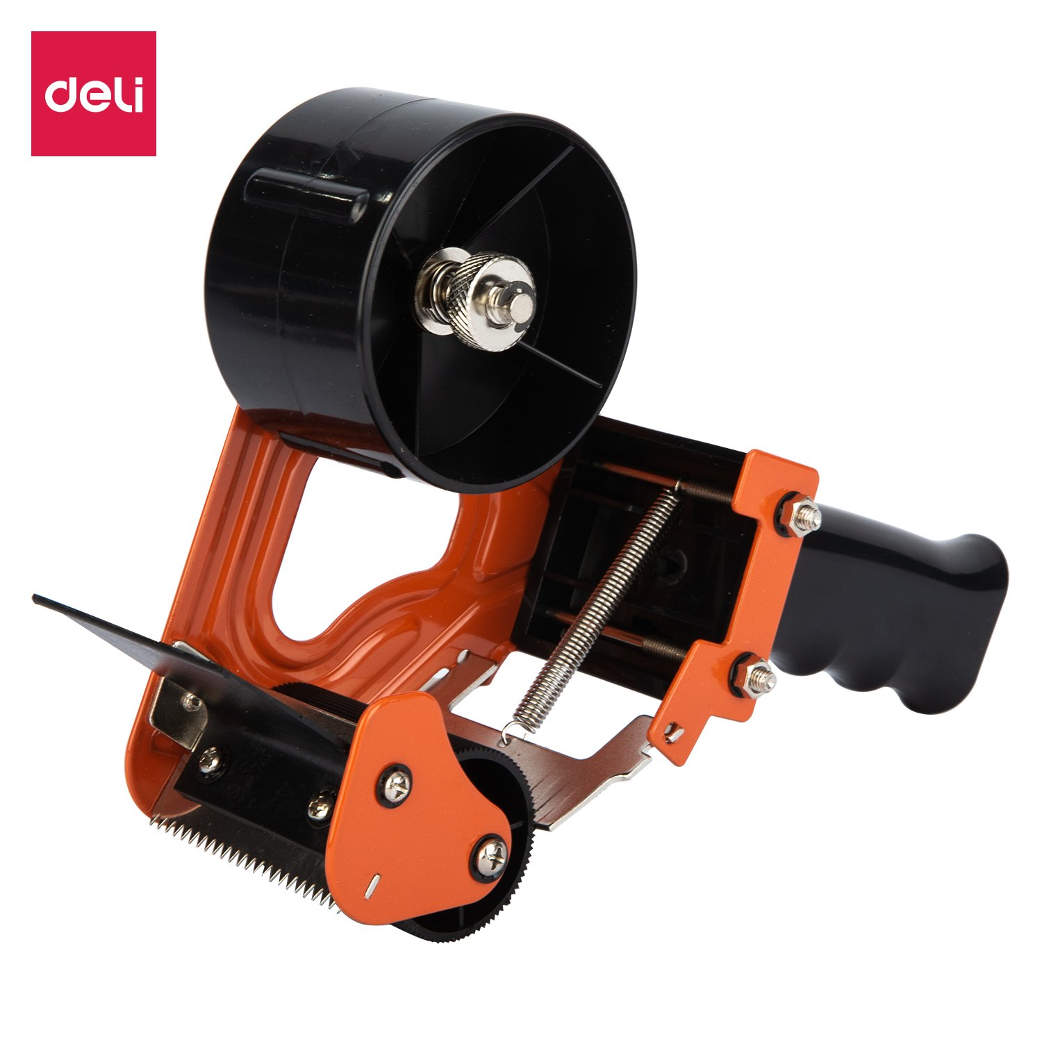 ديلي مقبض معدن قطاعة شريط لاصق عريض إحترافي - أسود - E800