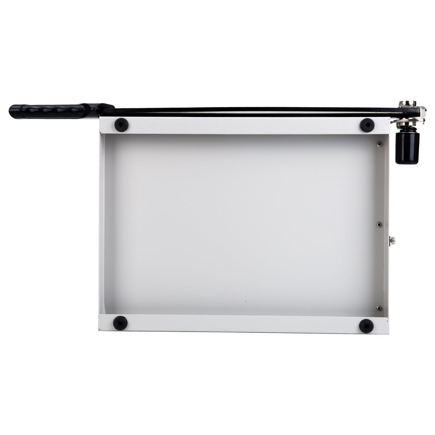 ديلي مقطع ورق سكين معدن - طبلية قياس B3 - مقبض وقفل حماية - أبيض - E8013