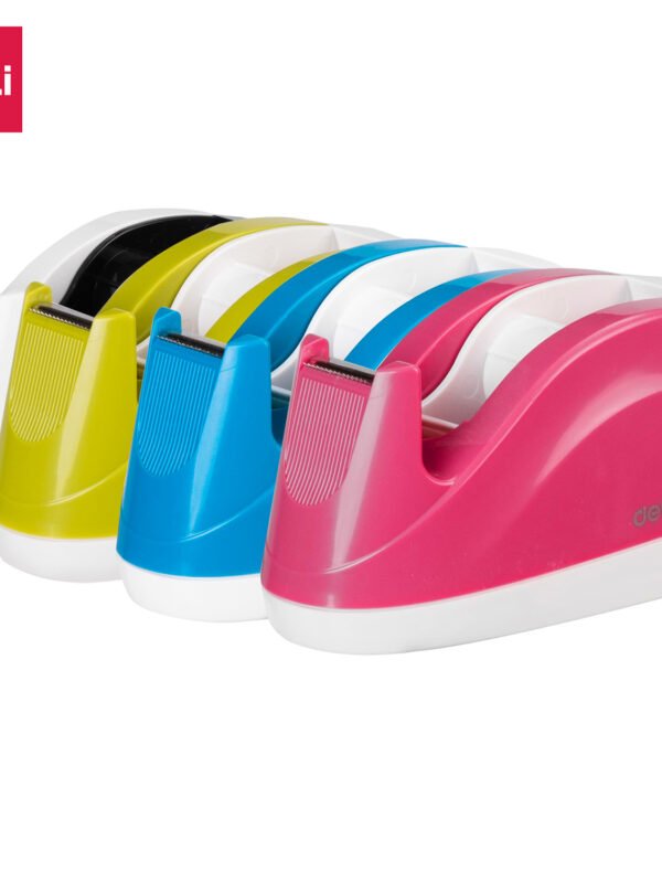 E808 (9) ديلي قاعدة قطاعة شريط لاصق مكتبية - قياس صغير - ألوان مختلفة E808