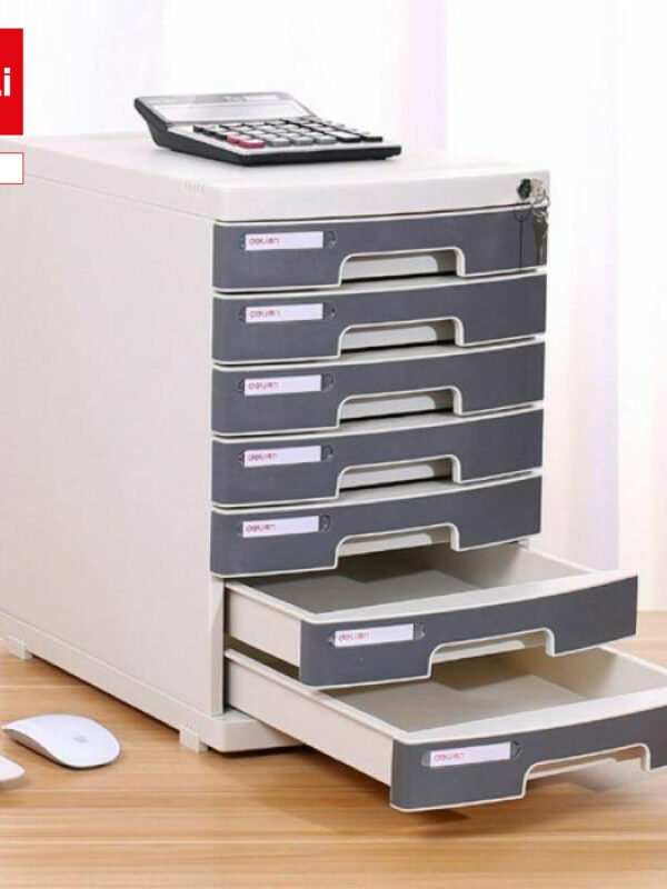 E8877 (3) ديلي خزانة ملفات - 7 دروج - 395×302×432 سم - رمادي - E8877