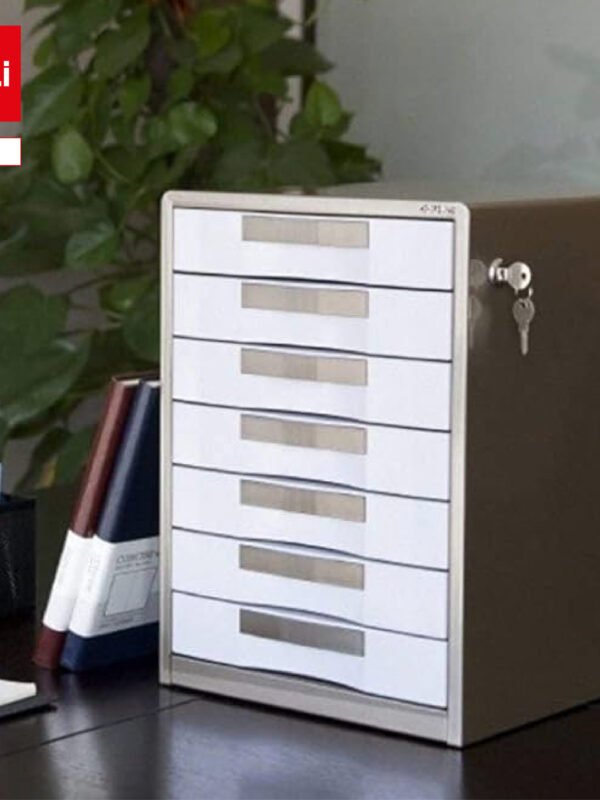 E9703 (2) ديلي خزانة ملفات - 7 دروج - رمادي - 9703