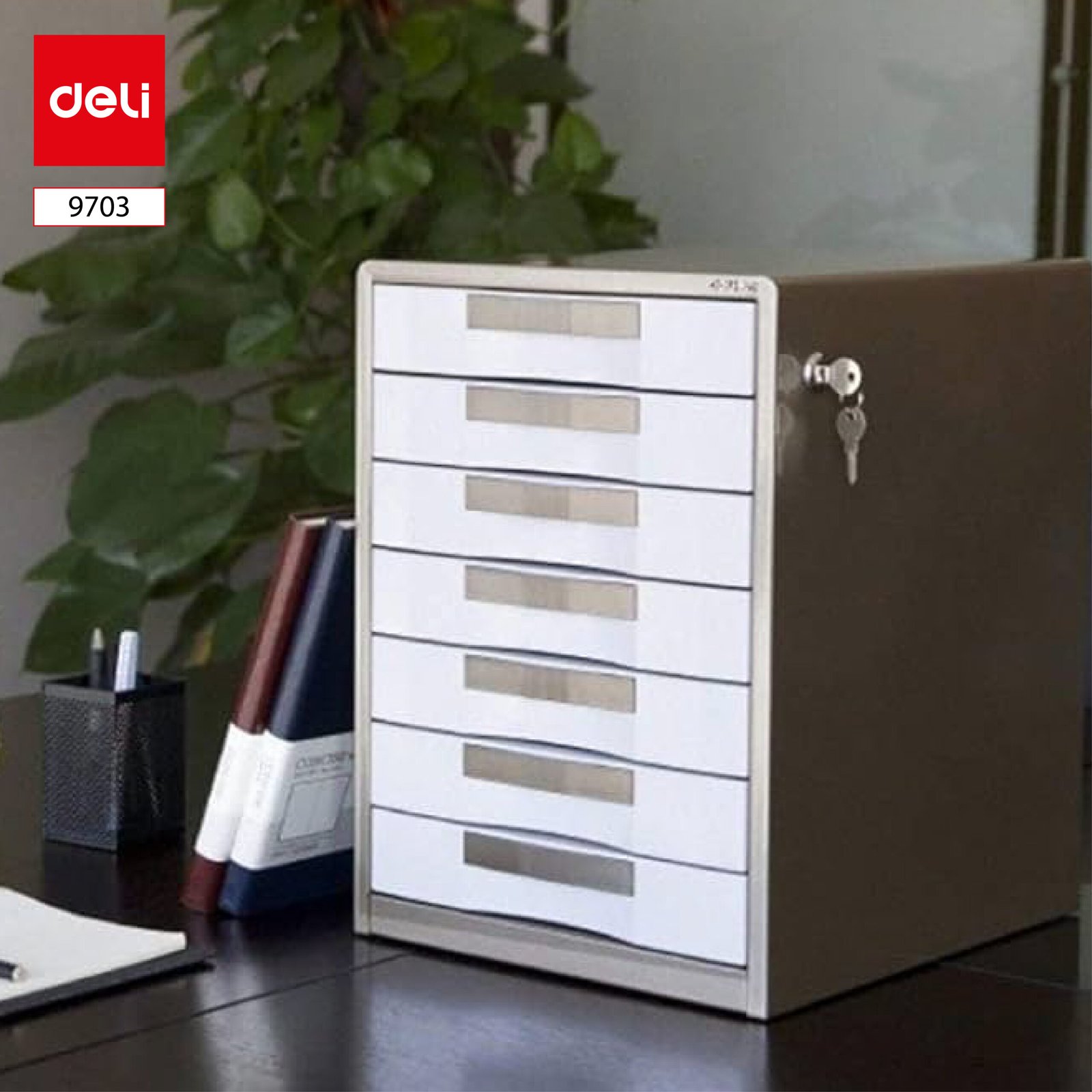 ديلي خزانة ملفات - 7 دروج - رمادي - 9703