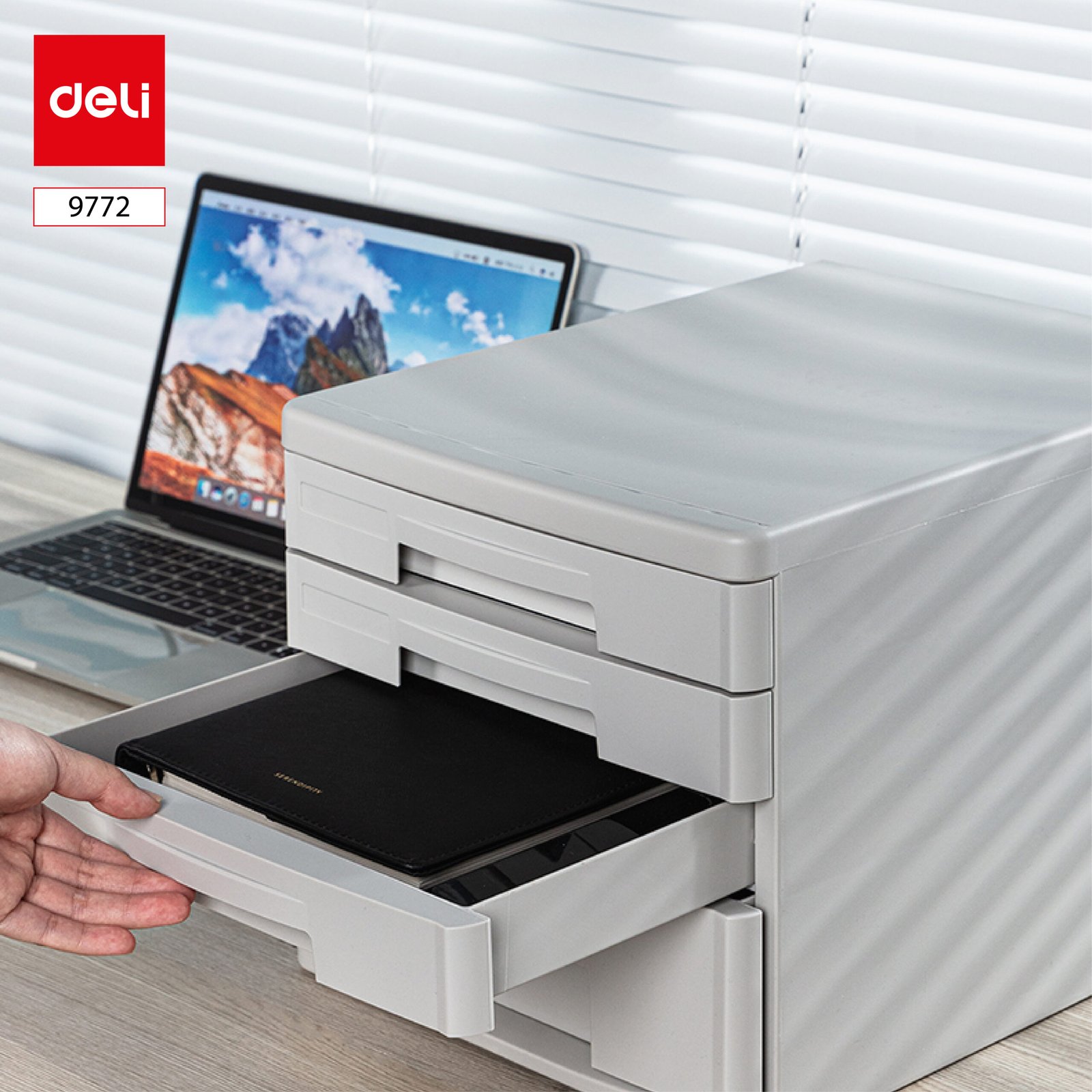 ديلي خزانة ملفات - 4 دروج - رمادي - E9772