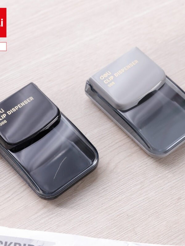 E988 (1) ديلي حافظة دبابيس ومشابك للمكتب - 100*65*32 mm - ألوان مختلفة - E988