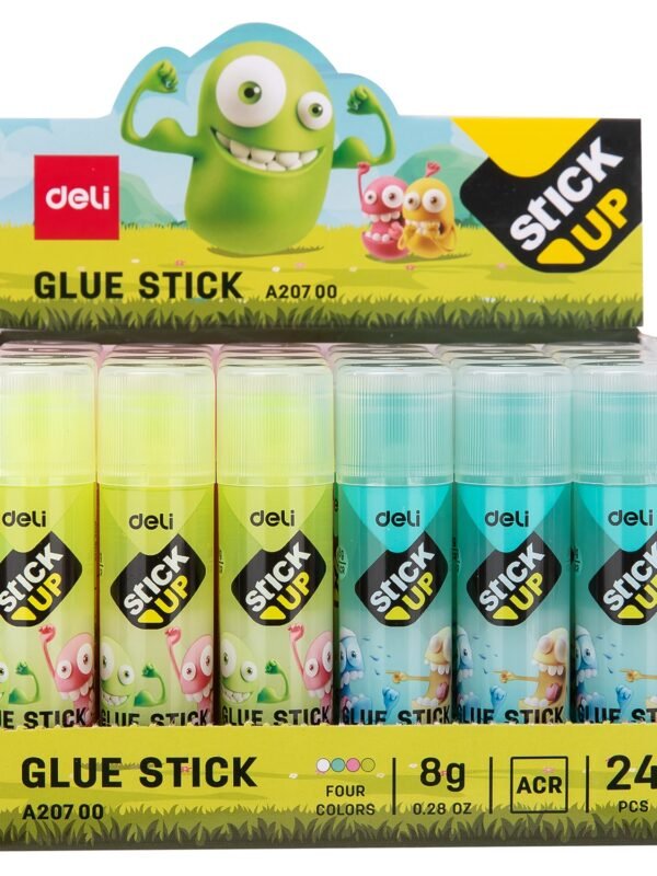 EA20700 (1) ديلي أصبع صمغ جاف - 8غ - رسوم أطفال - 4 ألوان مختلفة - EA20700