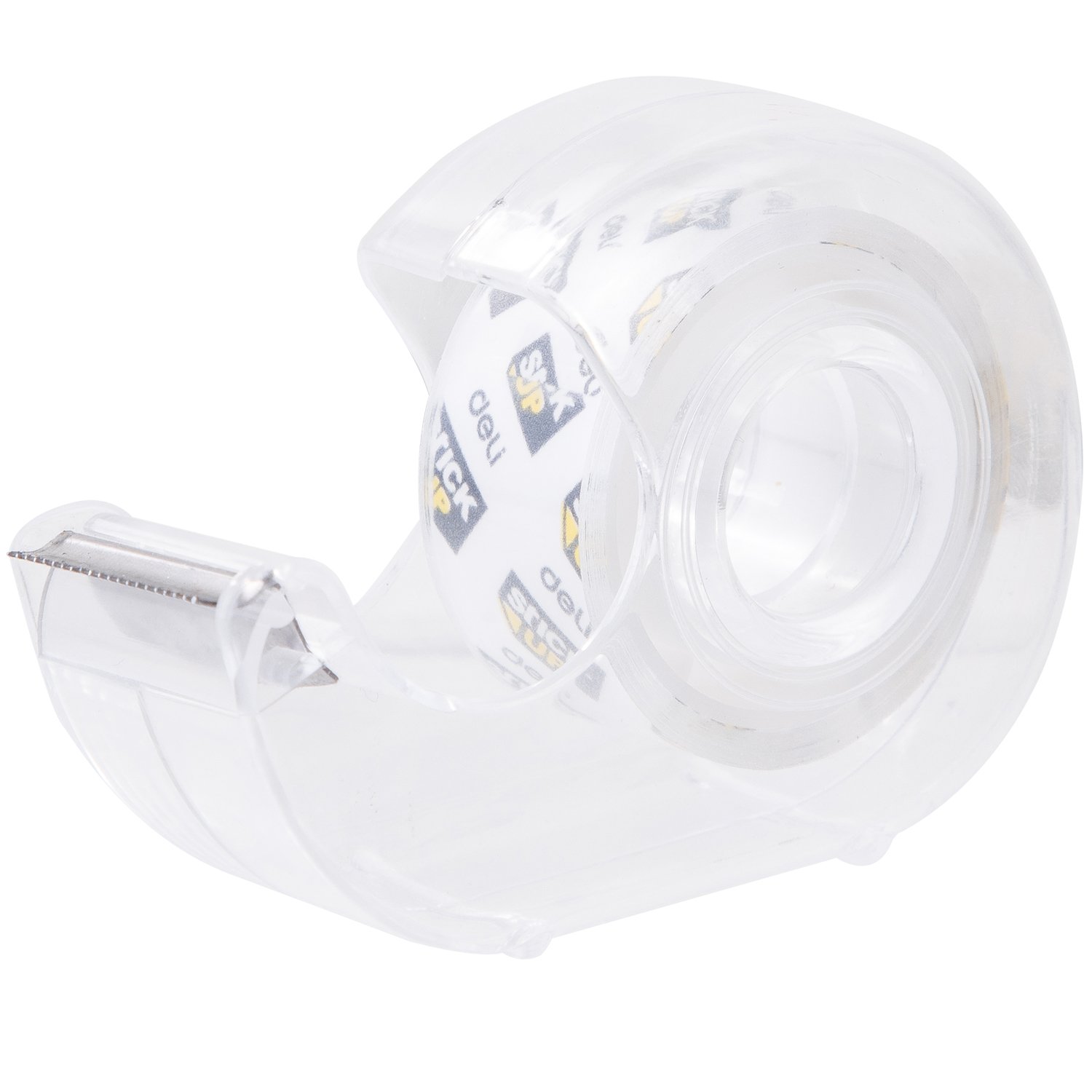 EA30211 (5) ديلي بكرة شريط لاصق - شفاف - 8 يارد - عرض 18 مم - مع قاعدة مكتبية للتحكم والقطع - شفاف EA30211