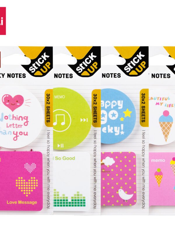 EA55202 (5) ديلي ورق ملاحظات أشكال مختلفة 76*101 مم - 15 طبق EA55202