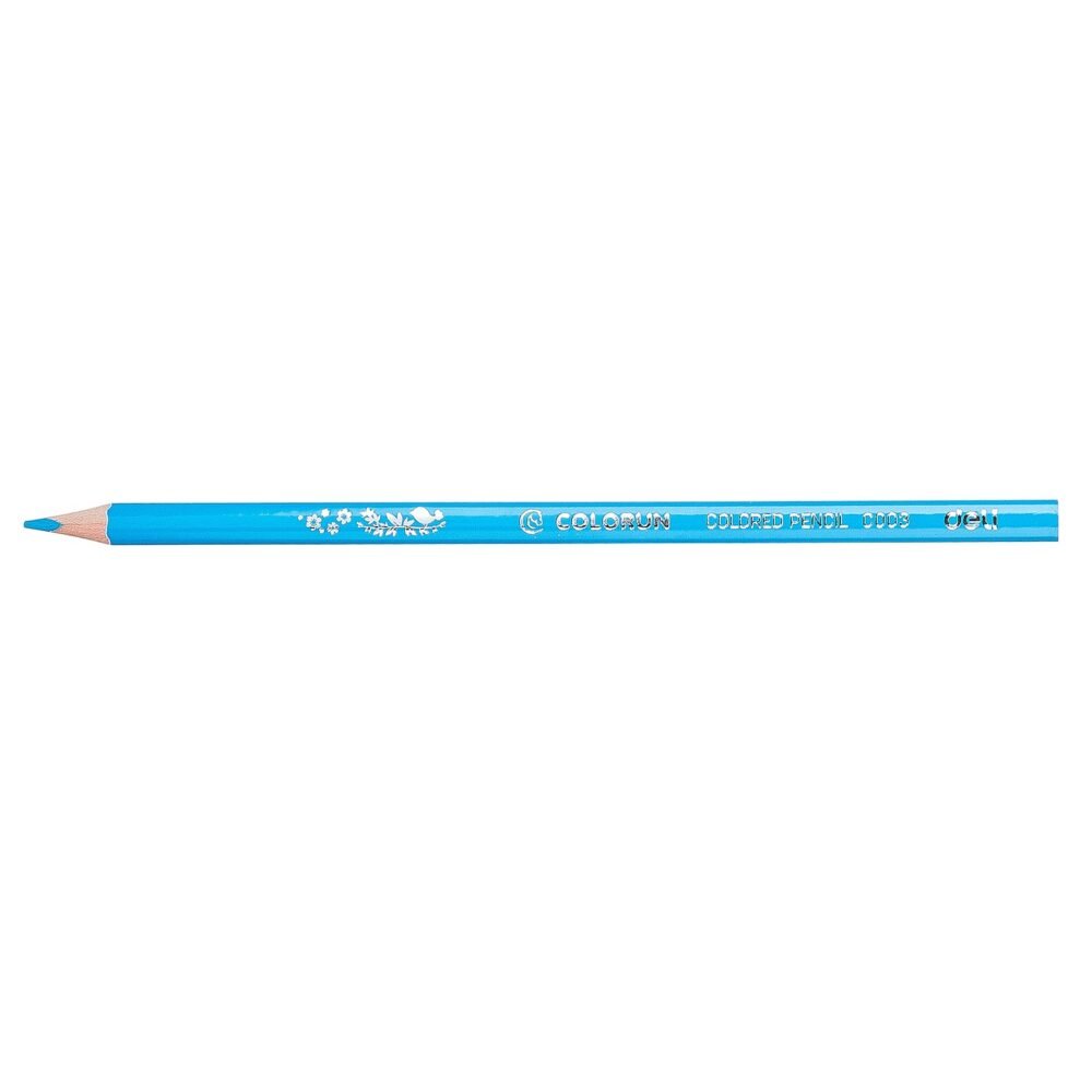 EC00337- (1) ديلي أقلام تلوين خشبي طويل - كالاران علبة اسطوانية مع غطاء بمبراة - 36 لون EC00337