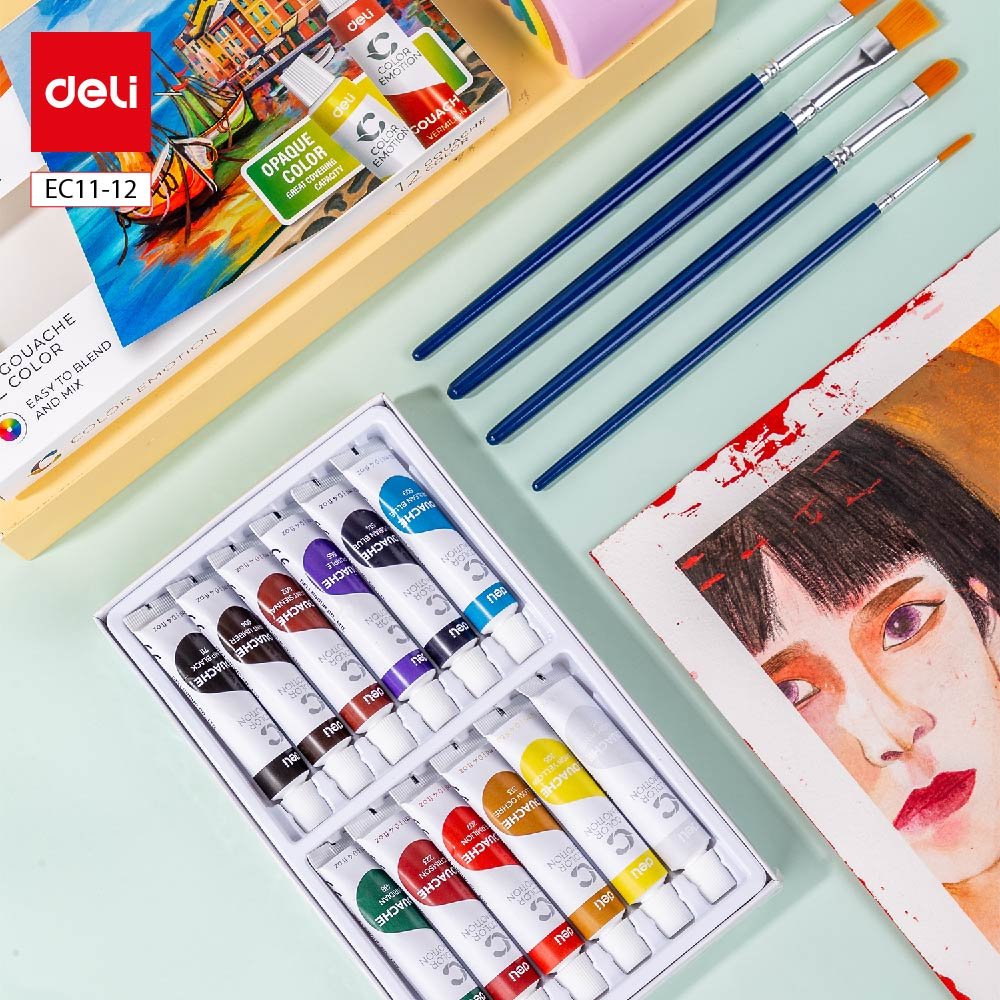 ديلي تلوين غواش - عصارة 12 مل - 12 لون - EC11-12