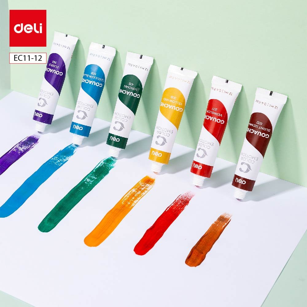 ديلي تلوين غواش - عصارة 12 مل - 12 لون - EC11-12