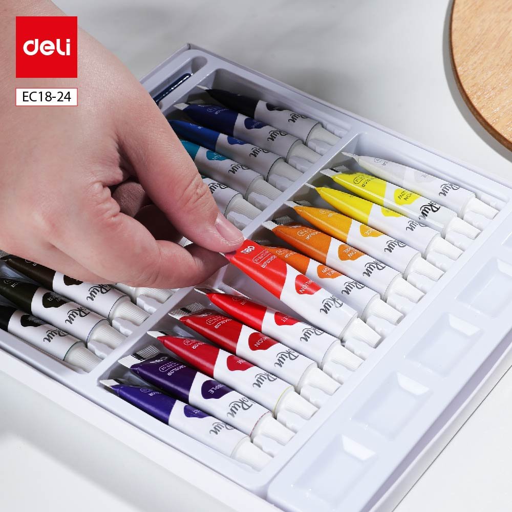 EC18-24 (2) ديلي تلوين مائي عصارة 5 مل - 24 لون - مع فرشاة - EC18-24