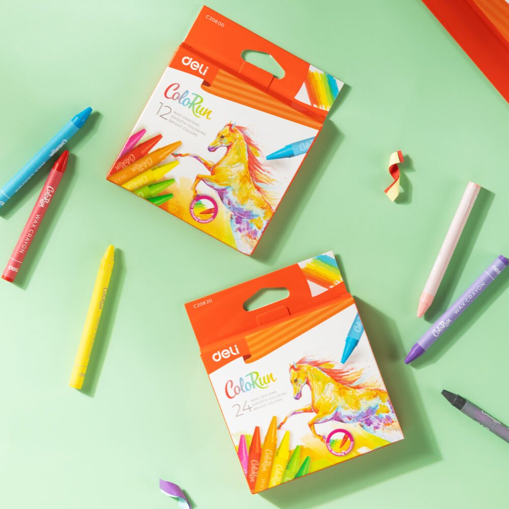 ديلي أقلام تلوين شمع دائري - كالاران - 12 لون EC20800