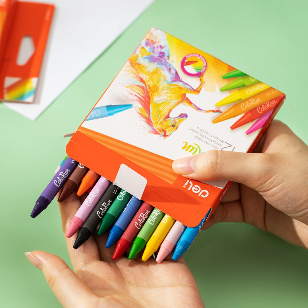 ديلي أقلام تلوين شمع دائري - كالاران - 12 لون EC20800