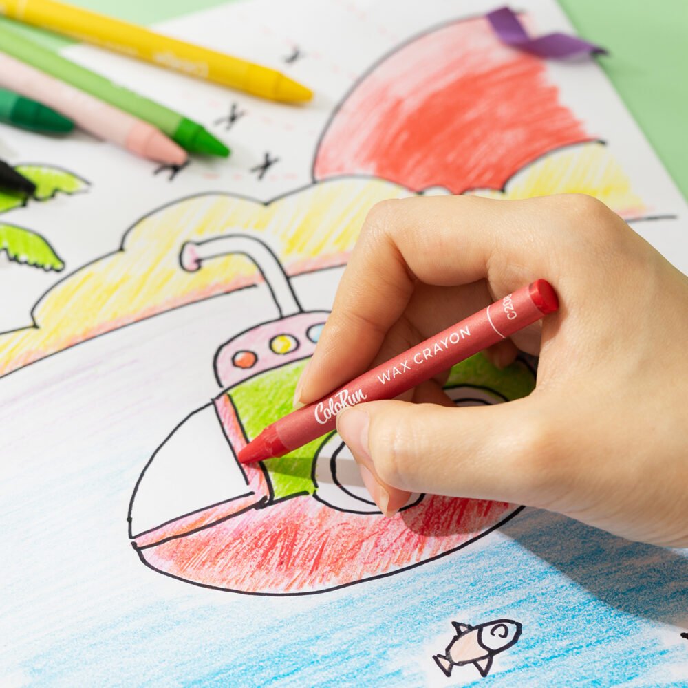 ديلي أقلام تلوين شمع دائري - كالاران - 12 لون EC20800