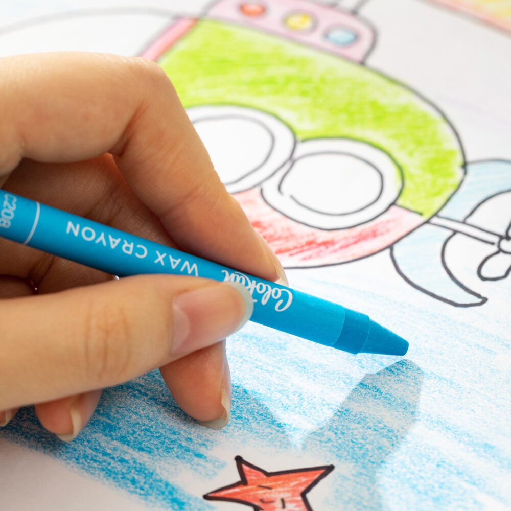 ديلي أقلام تلوين شمع دائري - كالاران - 12 لون EC20800