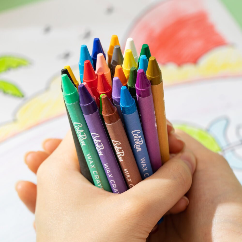 ديلي أقلام تلوين شمع دائري - كالاران - 12 لون EC20800