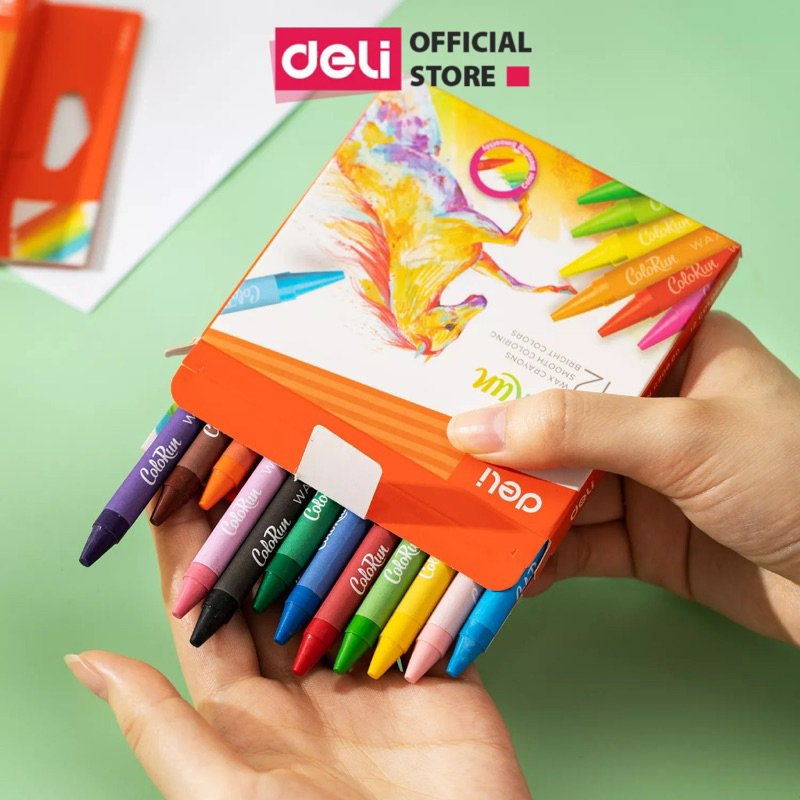 ديلي أقلام تلوين شمع دائري - كالاران - 12 لون EC20800