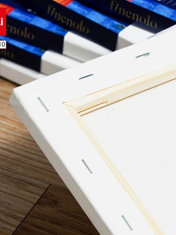 EC279-10 (1) ديلي لوحة كانفاس مشدودة على إطار خشب - قياس 70*50 سم - 100% قطن - أبيض - EC279-10