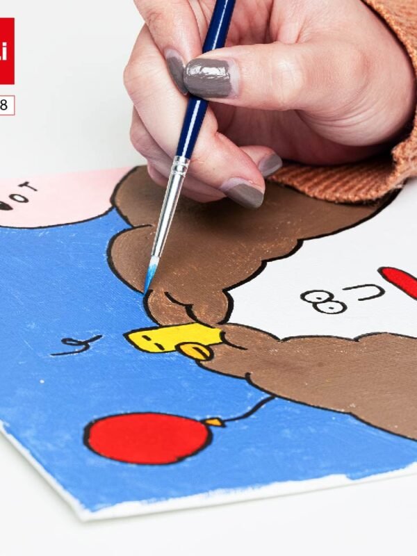 EC280-8 (2) ديلي لوحة كانفاس - قياس 50*70 سم - 100% قطن - حجم 280 غرام - أبيض EC280-8