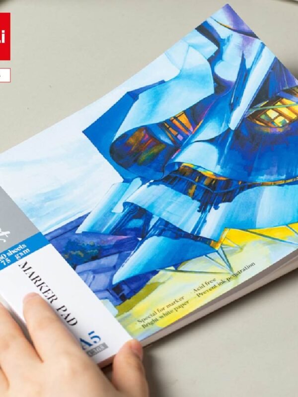 EC365 (3) ديلي دفتر رسم لأقلام التخطيط - 50 صفحة - 75 غرام - A5 - أبيض - EC365