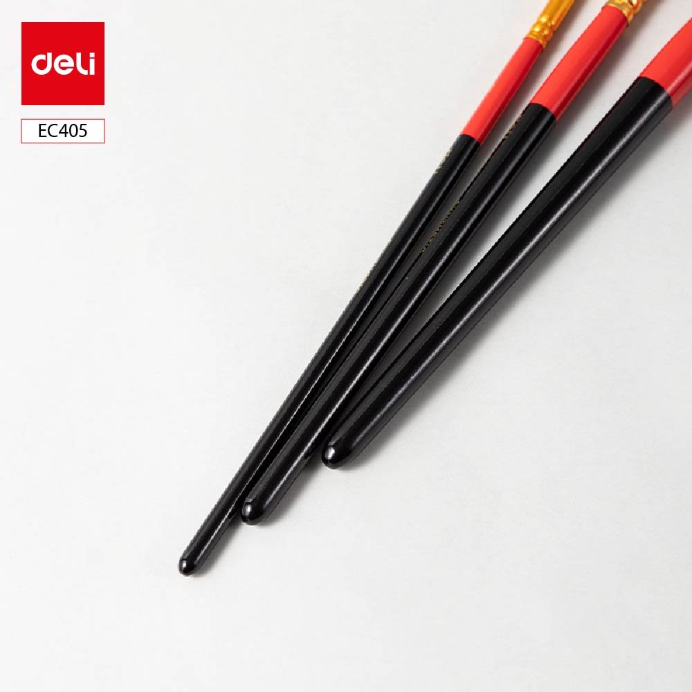 EC405 (2) ديلي مجموعة فرشاة رسم - 3 قطع - رأس مبروم - EC405