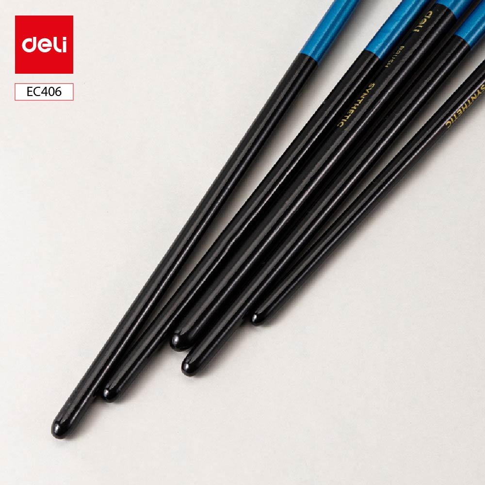 EC406 (1) ديلي مجموعة فرشاة رسم - 5 قطع - رأس مبروم - EC406
