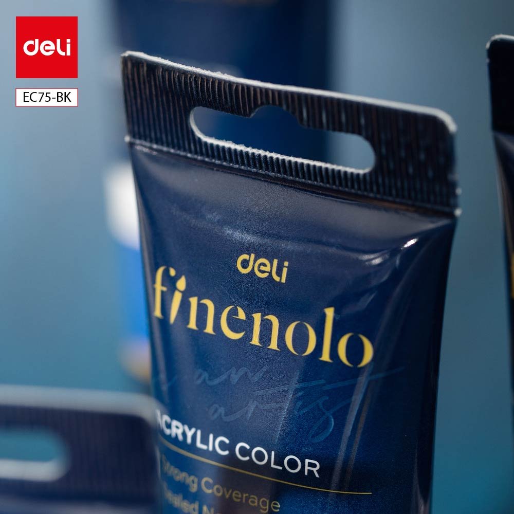 EC75-BK (6) ديلي عصارة تلوين سائل أكريليك - 75 مل - أسود - EC75-BK