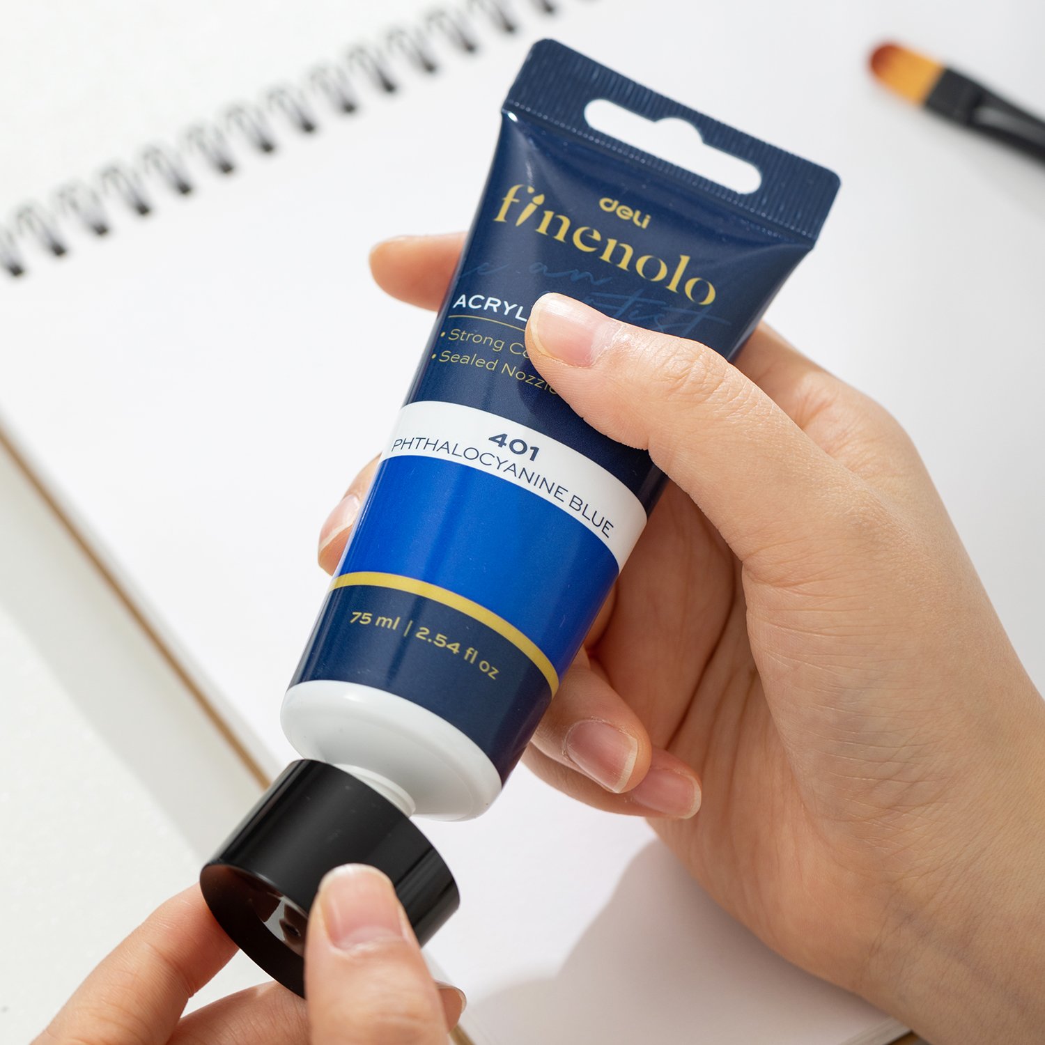 EC75-PB (1) ديلي عصارة تلوين سائل أكريليك - 75 مل - أزرق الفثالوسيانين - EC75-PB