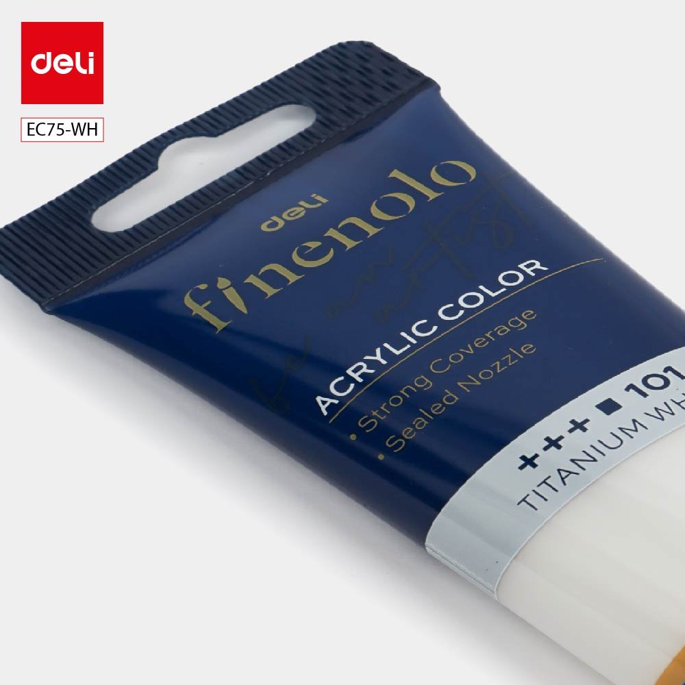 ديلي عصارة تلوين سائل أكريليك - 75 مل - أبيض - EC75-WH
