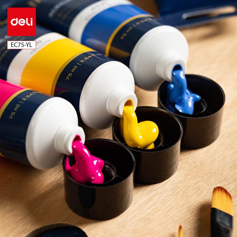 ديلي عصارة تلوين سائل أكريليك - 75 مل - أصفر - EC75-YL